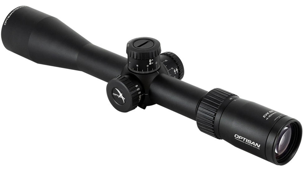 Optisan Precision Sports Optics EVX G2 4-16x44mm FFP Rifle Scope, MOA16 Reticle, MOA, Black, 4006