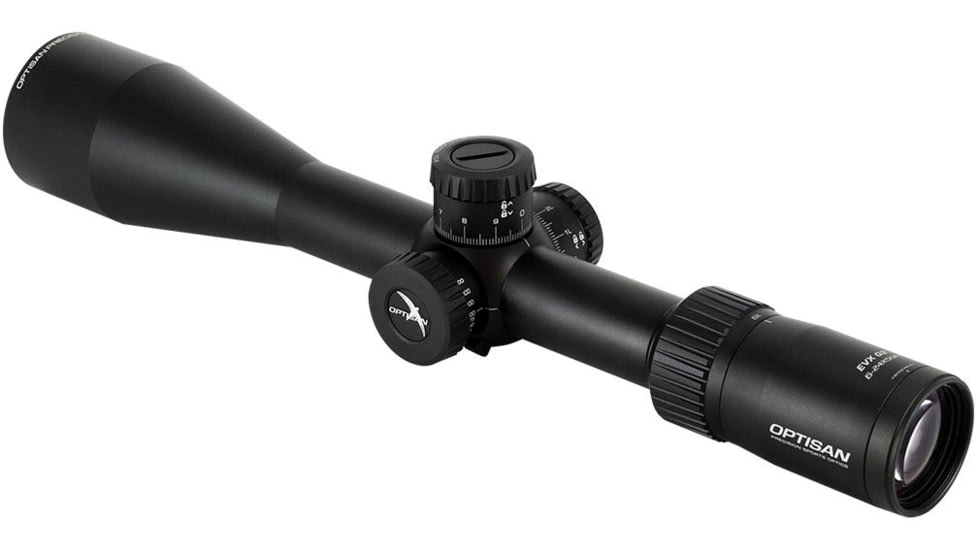 Optisan Precision Sports Optics EVX G2 6-24x50mm FFP Rifle Scope, MOA24 Reticle, MOA, Black, 4007