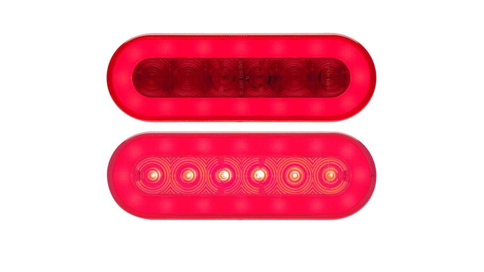 Optronics LED GLOLIGHT - 6in Oval 22-Diode Trailer Light Kit 3978470
