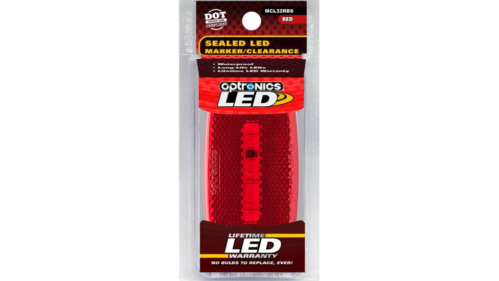 Optronics Led Marker/Clearance Light Base, Black, MCL32RBS