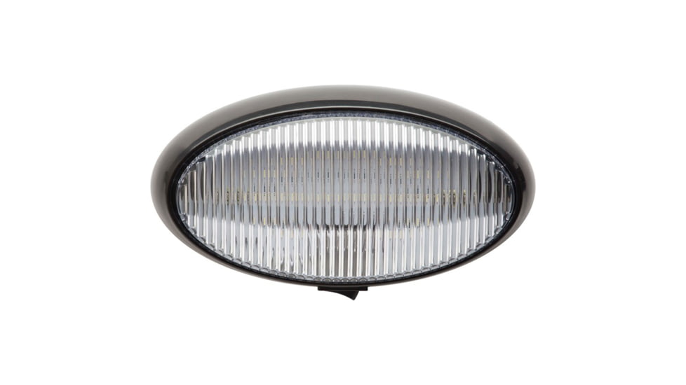 Optronics Led Oval Porch Light Housing, Black, RVPLL11CFS