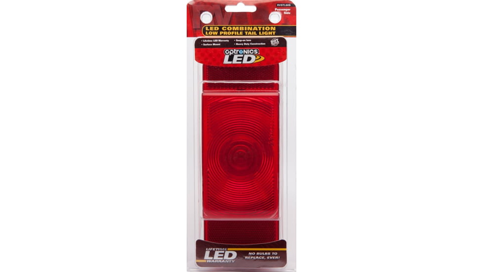 Optronics Led RV Combination Tail Light With Base - Passenger Side, White, RVSTL60S