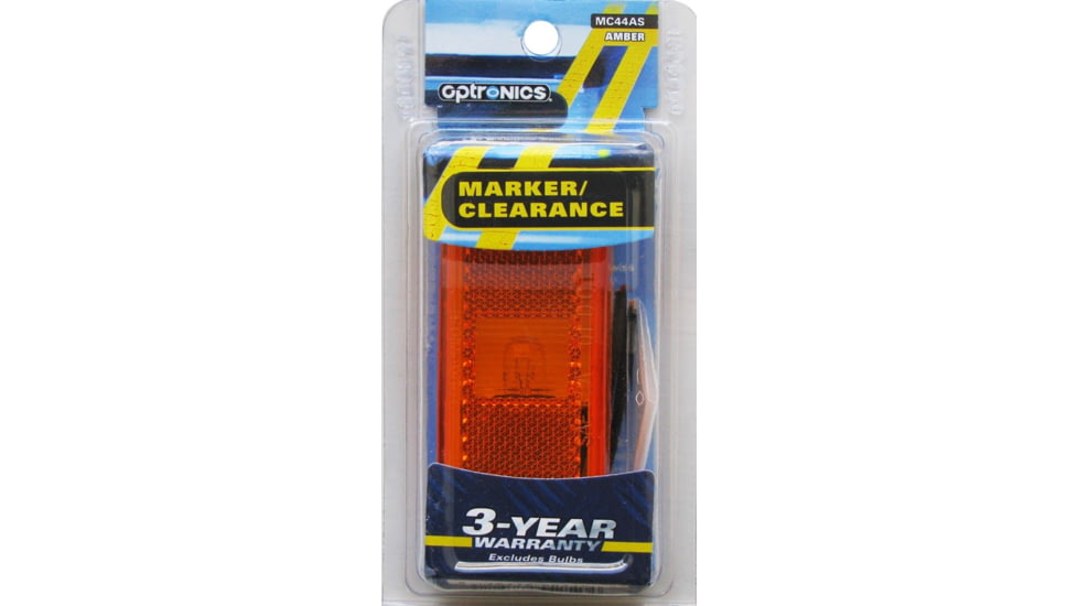 Optronics Mark Light Rect 2Wire, Amber, MC44AS