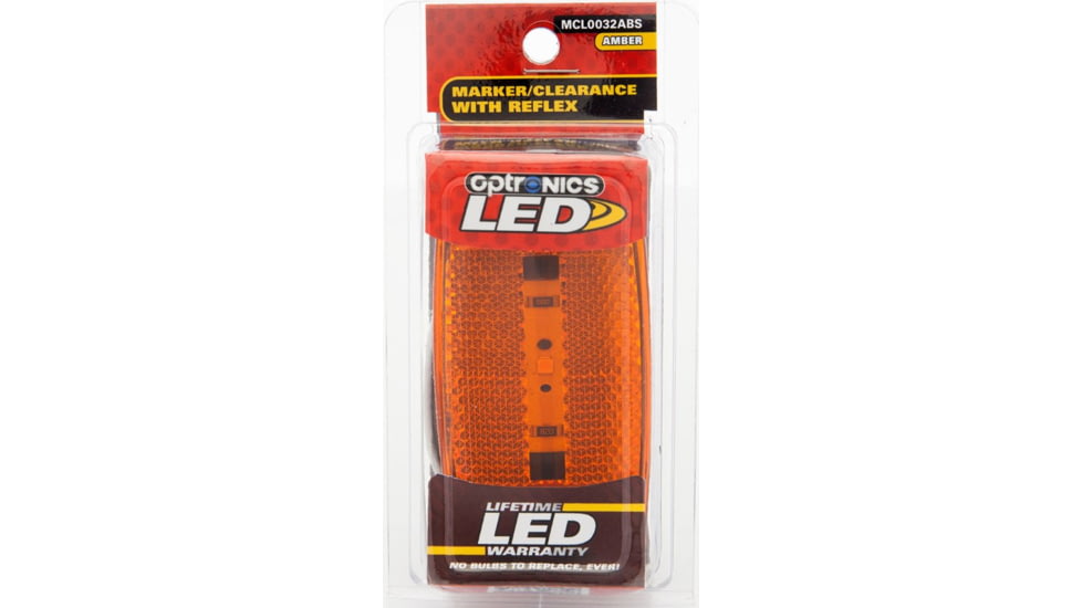 Optronics MCL0032ABS One LED Mark Light Ovl Black Bse, MCL0032ABS