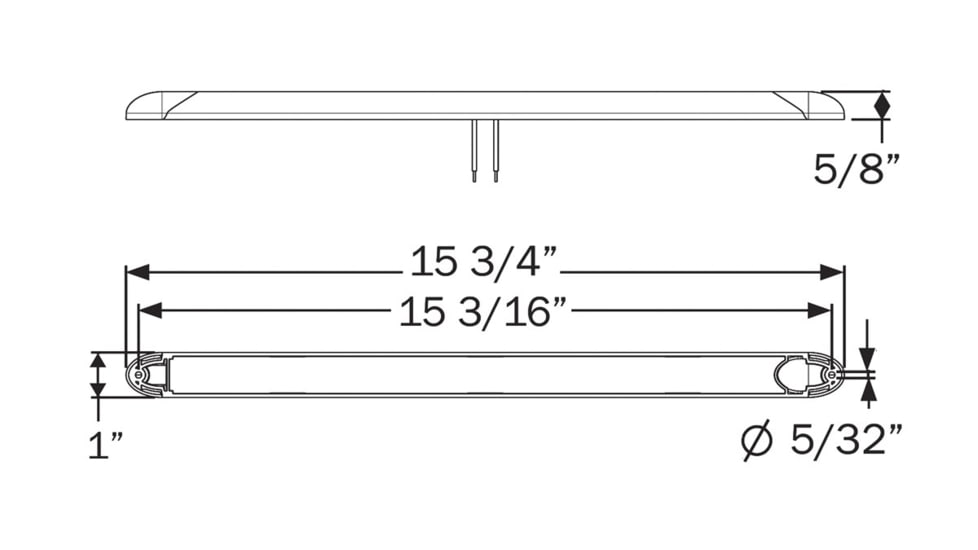 Optronics Opti Brite LED Awning Lights Low Profile 18, ILL71CBAWNFS