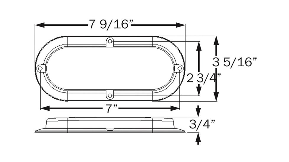 Optronics Stop/Turn/Tail Light With Chrome Flange Cover, Red, STL73RK