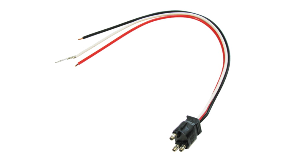 Optronics Three Pin Pl 3 Straight Pigtail For Stop/Turn/Tail Lights, A45PB