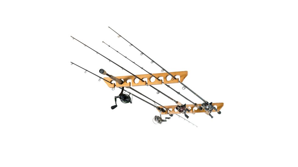 Organized Fishing 9 Capacity Ceiling Horizontal Rod Rack 4013786