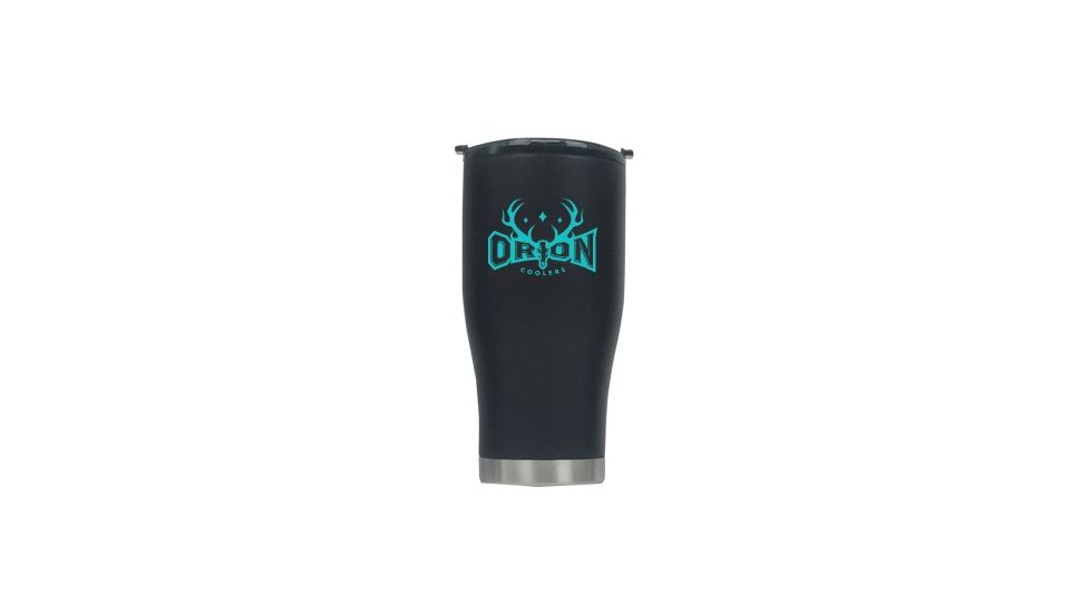 Orion Coolers 27oz  Black Stainless Steel Tumbler Teal Logo 91279
