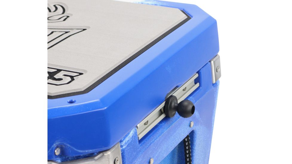 Orion Coolers YakAttack 1in Screwball with 1/2in MightyBolt, Black, 1544