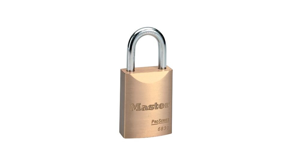 Master Lock 5 Pin Brass Rekeyable Padlock 470-6840, Unit EA