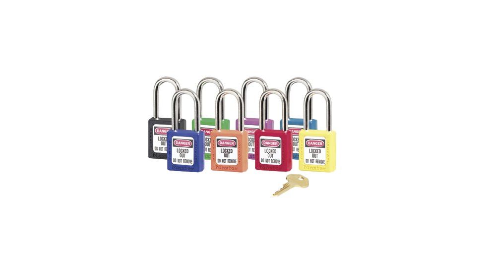 Master Lock 6 Pin Red Safety Lock-out Padl 410RED, Unit PK