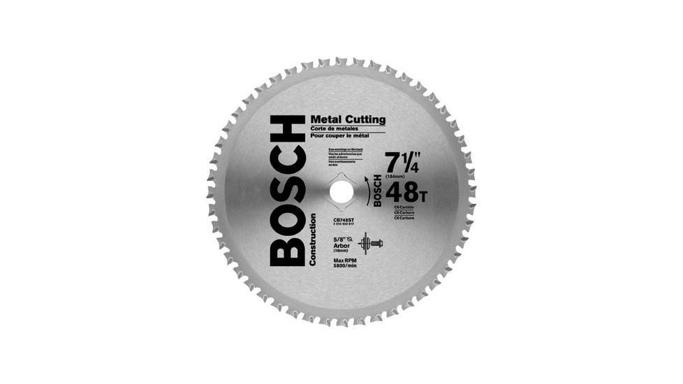 Bosch Power Tools 7-1/4in48 Tooth Steel Cutting 114-CB748ST, Unit EA