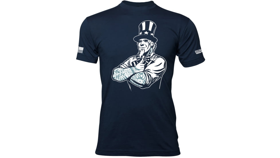 Oscar Mike Uncle Sam Tee - Mens T-Shirts, Navy, M, M-OM-NAVY-01-0095-M