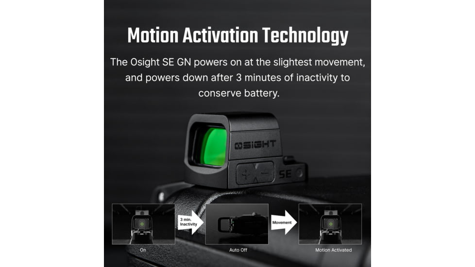 Osight SE 6 MOA Reflex Red Dot Sight w/ Enclosed Optic