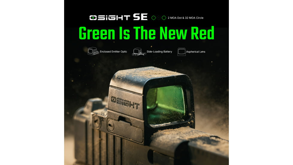 Osight SE 6 MOA Reflex Red Dot Sight w/ Enclosed Optic