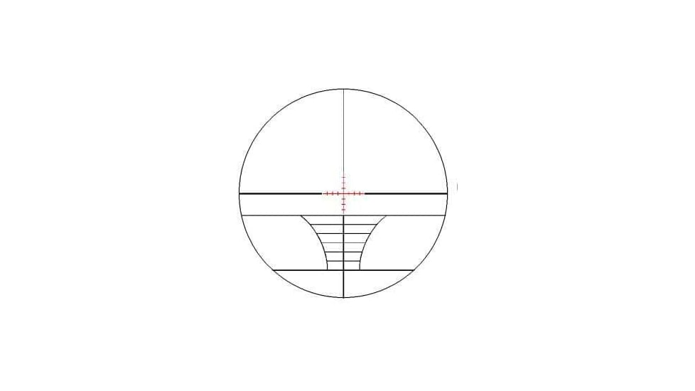 Osprey Global 10-40x50 Illuminated Tactical Rifle Scope, 30mm Tube, Rangefinder Reticle, Black, TA10-40x50IRF
