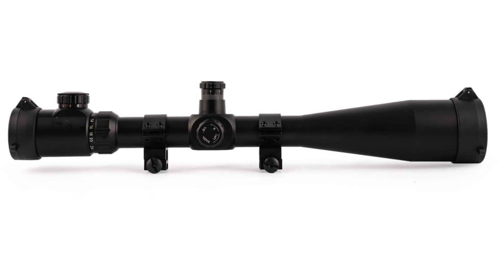 Osprey Global 10-40x50 Illuminated Tactical Rifle Scope, 30mm Tube, Rangefinder Reticle, Black, TA10-40x50IRF