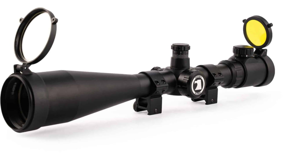 Osprey Global 10-40x50 Illuminated Tactical Rifle Scope, 30mm Tube, Rangefinder Reticle, Black, TA10-40x50IRF