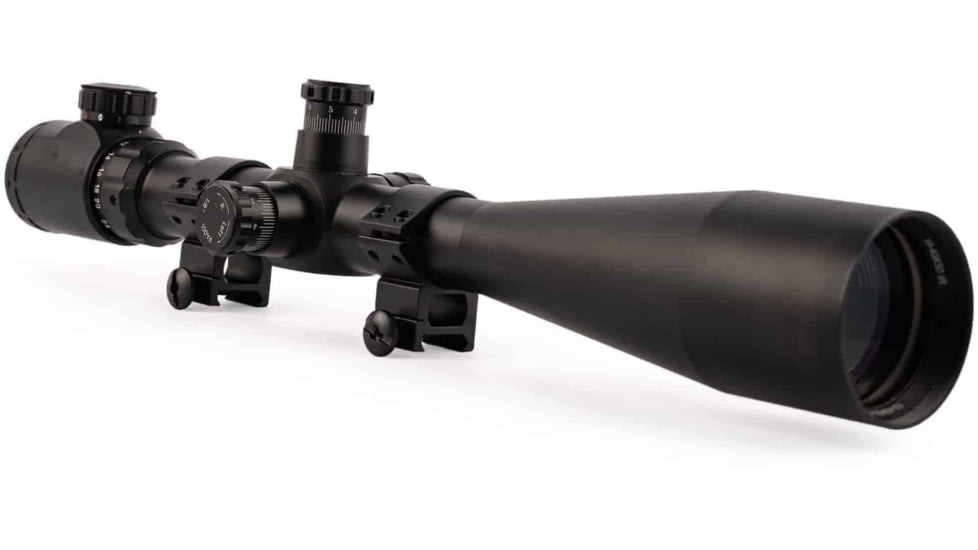Osprey Global 10-40x50 Illuminated Tactical Rifle Scope, 30mm Tube, Rangefinder Reticle, Black, TA10-40x50IRF