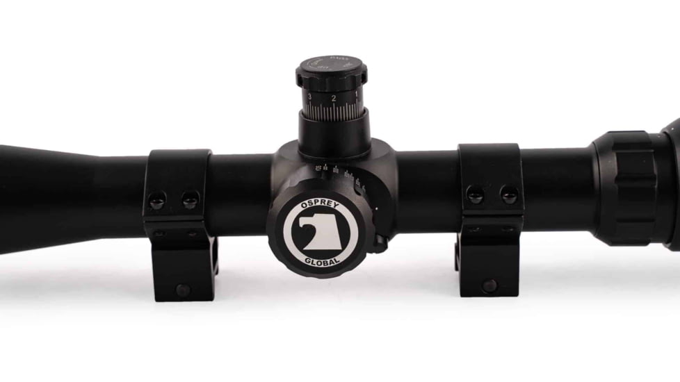 Osprey Global 10-40x50 Illuminated Tactical Rifle Scope, 30mm Tube, Rangefinder Reticle, Black, TA10-40x50IRF
