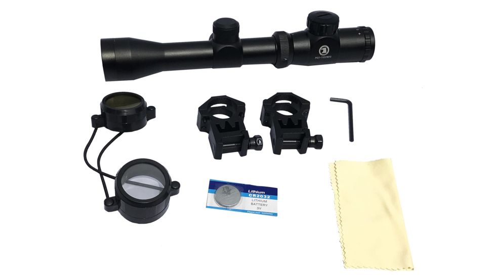 Osprey Global 2-7X32 Mil Dot Reticle Pistol Scope, Black PS2-7X32MDG
