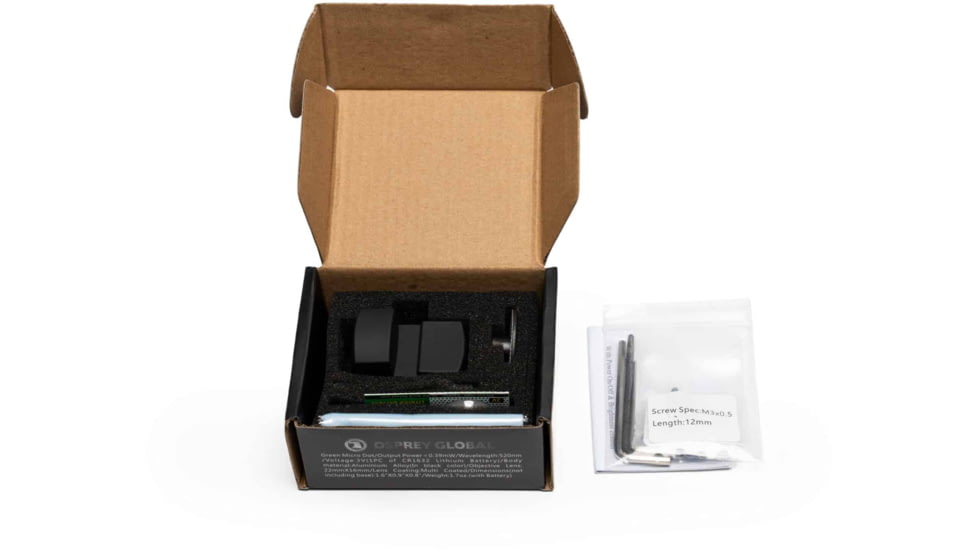 Osprey Global 22x16mm for Full Size Guns w/Green Dot Mini Reflex Sight, Black, MRS-OSP-FULLGD