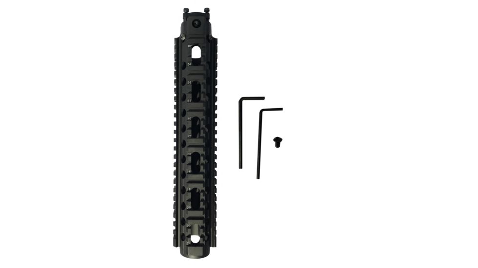 Osprey Global .308 Quad Rail With Handguard Made Of Aluminum 6061, Black 308-OSP-QRHG