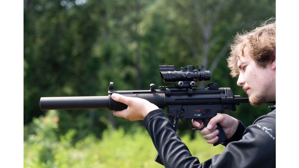 Osprey Global 4x32mm LPVO 30mm Tube Rifle Scope, Second Focal Plane, MilDot Reticle, Black, 4x32MDG