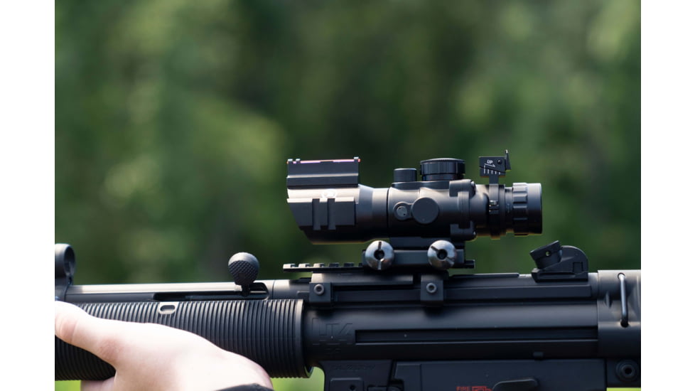 Osprey Global 4x32mm LPVO 30mm Tube Rifle Scope, Second Focal Plane, MilDot Reticle, Black, 4x32MDG