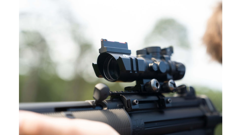 Osprey Global 4x32mm LPVO 30mm Tube Rifle Scope, Second Focal Plane, MilDot Reticle, Black, 4x32MDG