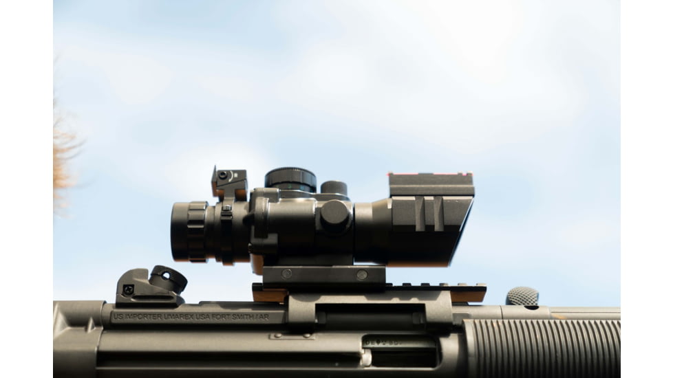 Osprey Global 4x32mm LPVO 30mm Tube Rifle Scope, Second Focal Plane, MilDot Reticle, Black, 4x32MDG