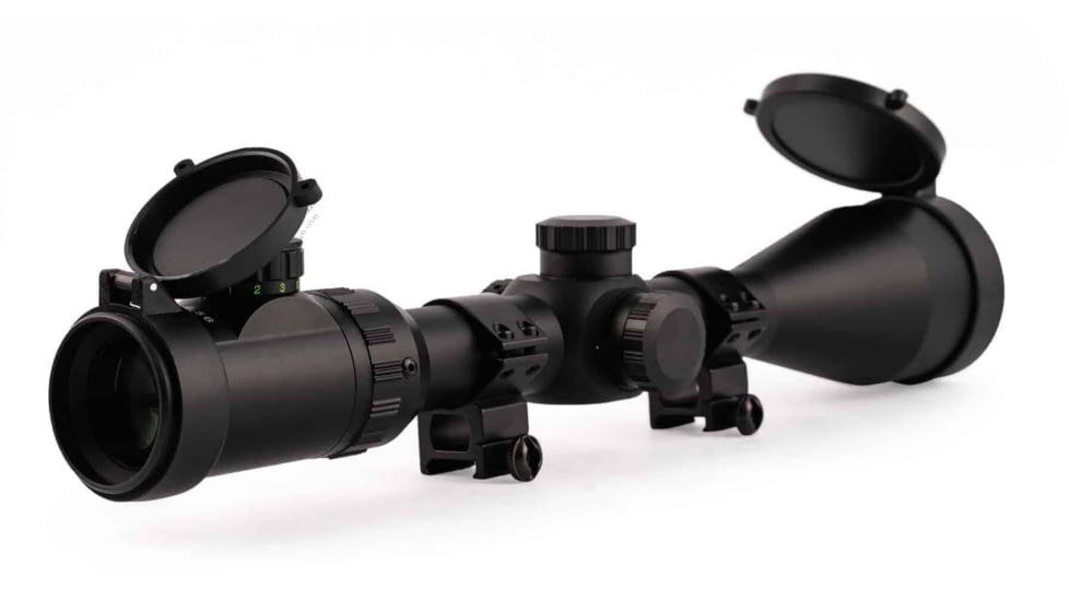 Osprey Global 5-30X56 Mil Dot Reticle Tactical Rifle Scope, 30mm Tube, Black, TA5-30X56MDG