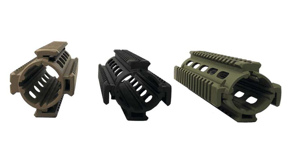 Osprey Global Carbine Length Quad Rail, Black, QR-OSP-BLK