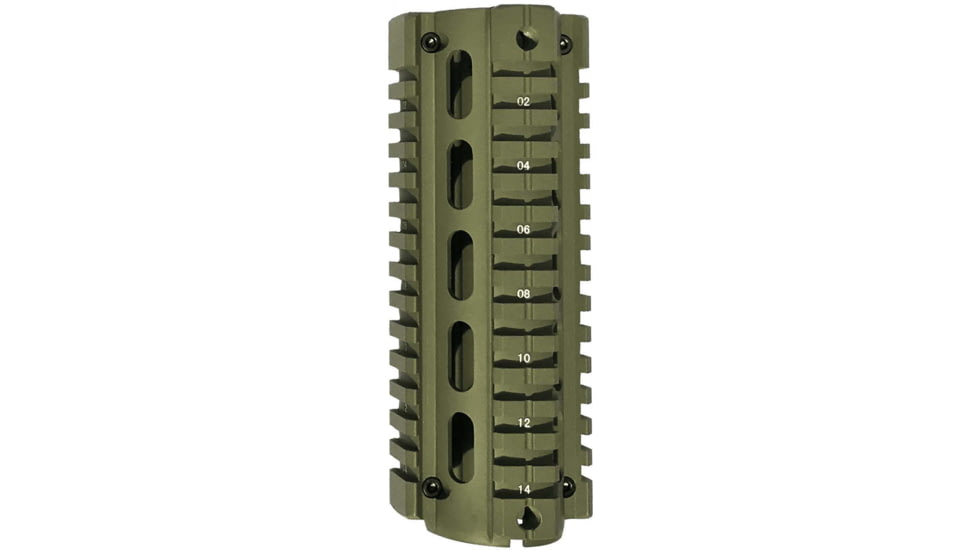 Osprey Global Carbine Length Quad Rail, Od Green, QR-OSP-GRN