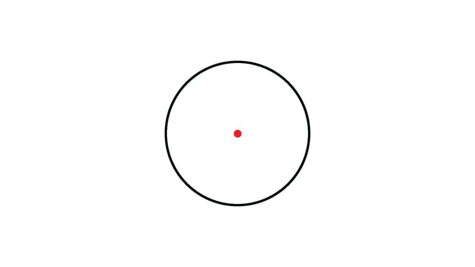 Osprey Global Fiber Optic 1x30mm Reflex Red Dot Sight, 5 MOA Dot Reticle, Black, OSP-RD-FO