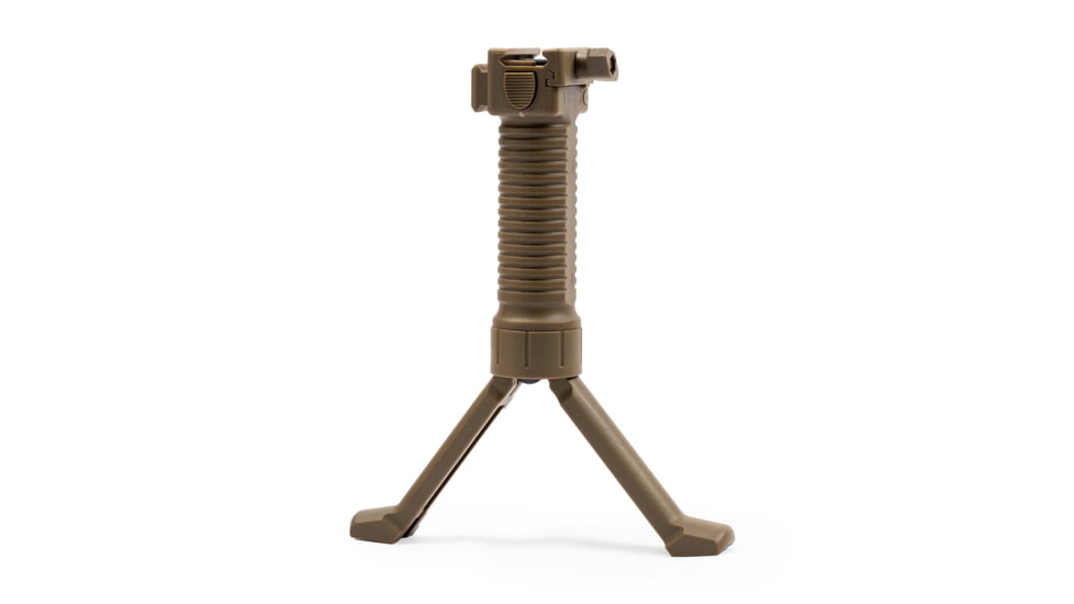 Osprey Global Front Grip with Integrated Bottom-Pop Bipod, Tan, SBP-OSP-TAN