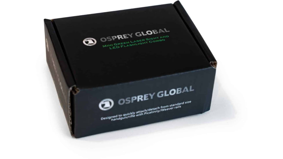 Osprey Global Mini Green Laser Flashlight Combo, Black, Mini Green Laser Combo