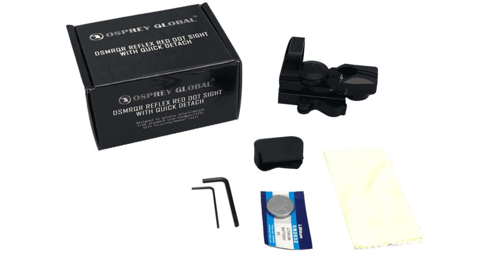 Osprey Global DSMR Quick Release 1x Reflex Red Dot Sight, Multi Reticle, Black, DSMRQR