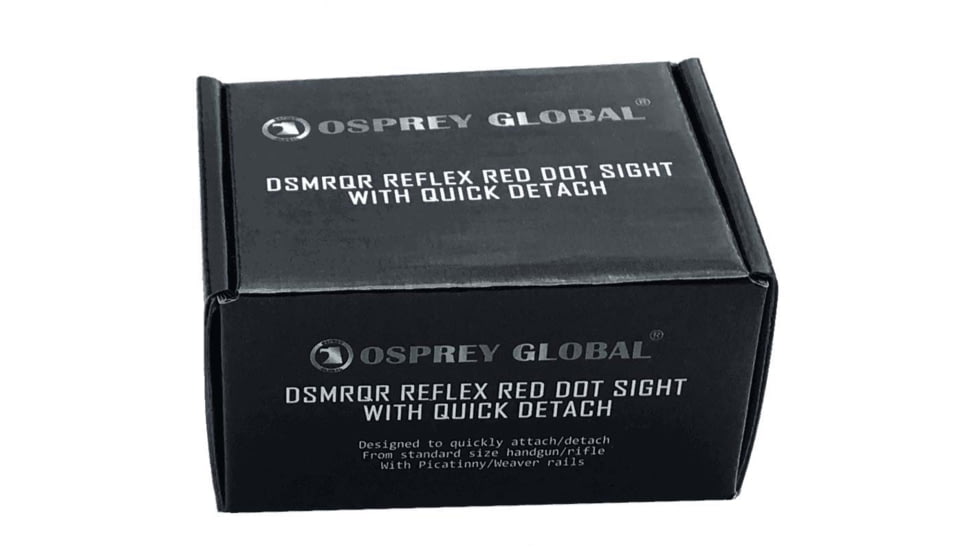 Osprey Global DSMR Quick Release 1x Reflex Red Dot Sight, Multi Reticle, Black, DSMRQR