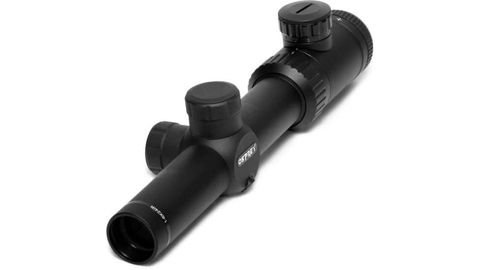 Osprey Global 1-6x24mm LPVO 30mm Tube Rifle Scope, Second Focal Plane, Rangefinder Reticle, Black, 1-6X24IRF
