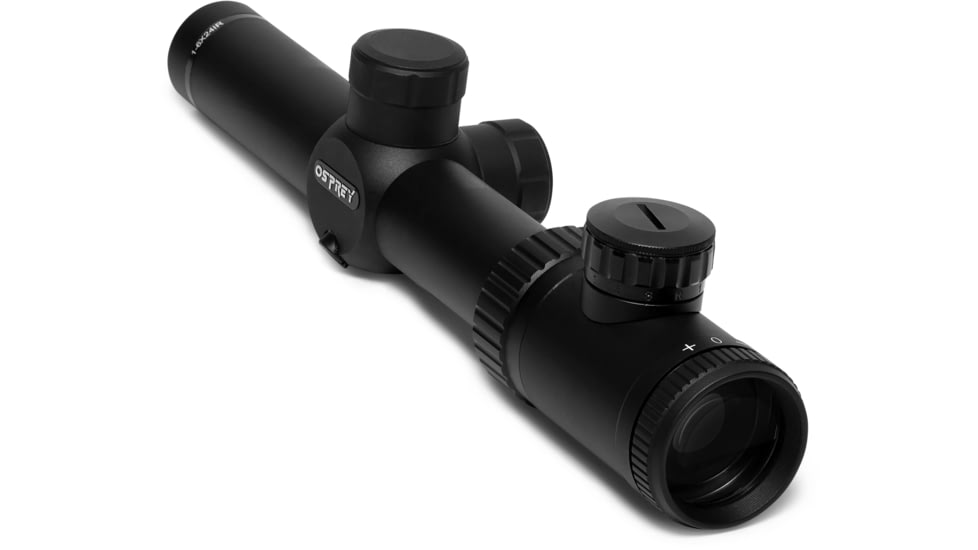 Osprey Global 1-6x24mm LPVO 30mm Tube Rifle Scope, Second Focal Plane, Rangefinder Reticle, Black, 1-6X24IRF