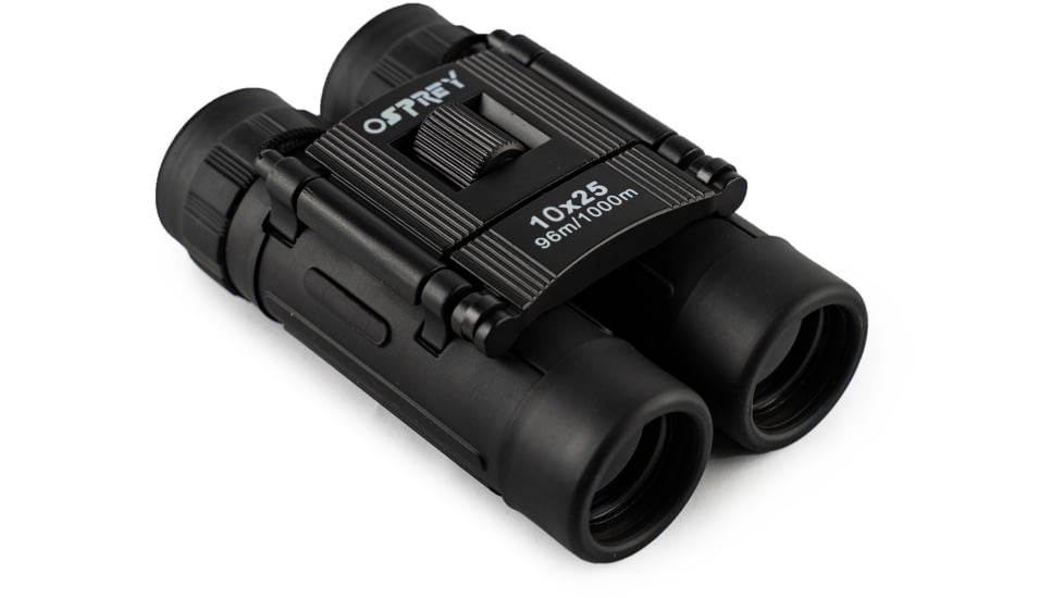 Osprey Global 10x25mm Roof Prism Binoculars, Black, 10x25 Black Binocular