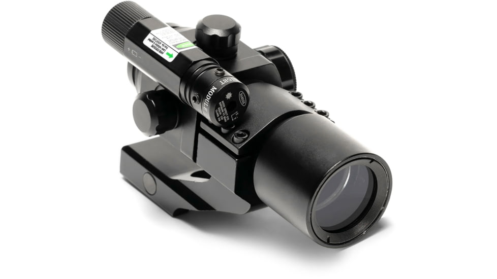 Osprey Global 1x30mm Reflex Red Dot Sight w/Green Laser, 5 MOA Red Dot, Black, OSP-RD-FO-GL