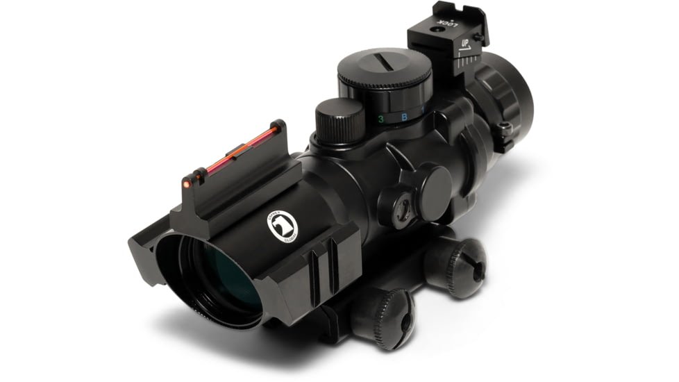 Osprey Global 4x32mm LPVO 30mm Tube Rifle Scope, Second Focal Plane, MilDot Reticle, Black, 4x32MDG