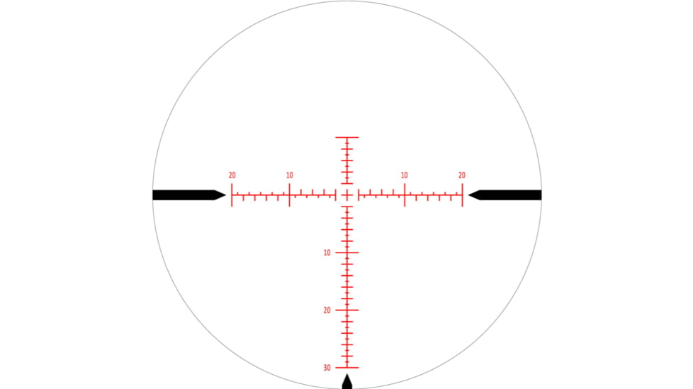 Osprey Global ED Glass 2.5-20x50mm 34mm Tube Rifle Scope, First Focal Plane, Glass Etched, Black, ED2.5-20X50FFP