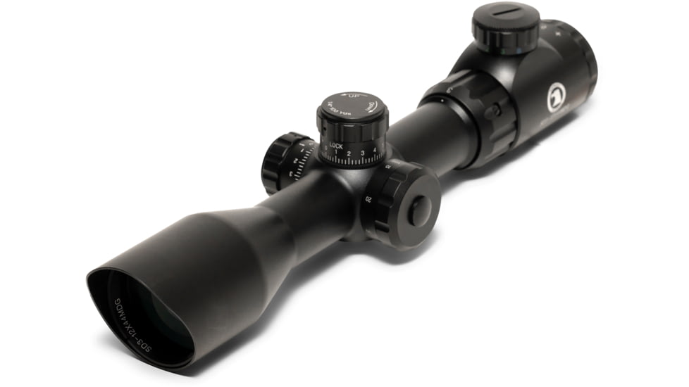 Osprey Global Standard 3-12x44mm 30mm Tube Rifle Scope, Second Focal Plane, MilDot Reticle, Black, SD3-12x44MDG