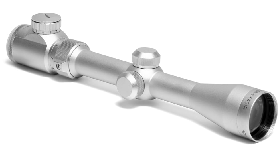 Osprey Global Standard 3-9x40mm LPVO 1in Tube Rifle Scope, MilDot Reticle, Silver, SDS3-9X40MDG