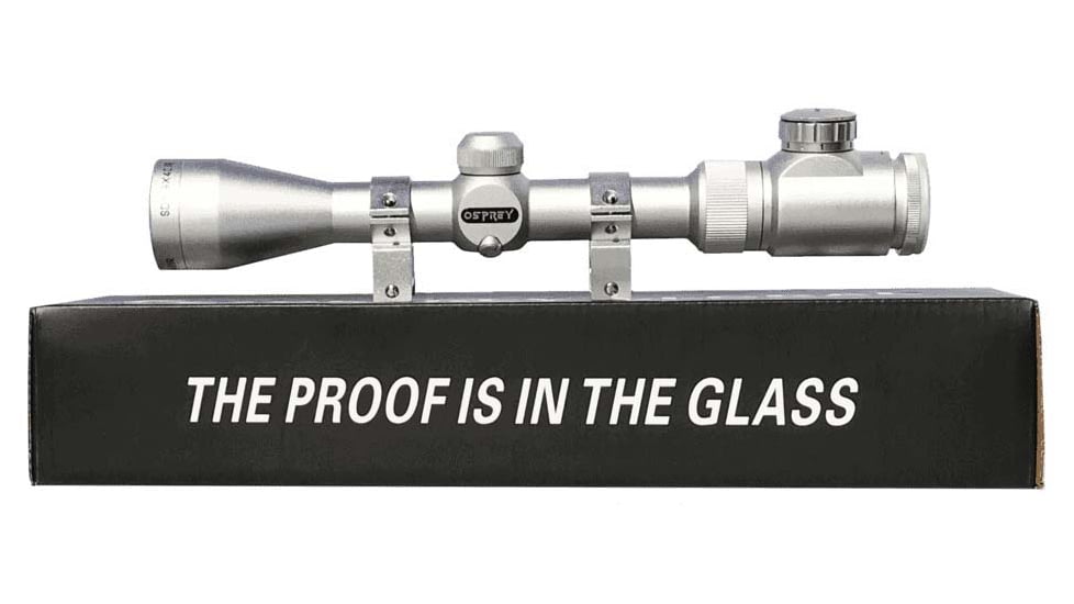 Osprey Global Standard 3-9X40 Rifle Scope, 1in Tube, MilDot Reticle, Black, SDS3-9X40MDG