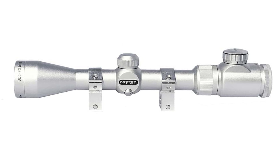 Osprey Global Standard 3-9X40 Rifle Scope, 1in Tube, MilDot Reticle, Black, SDS3-9X40MDG